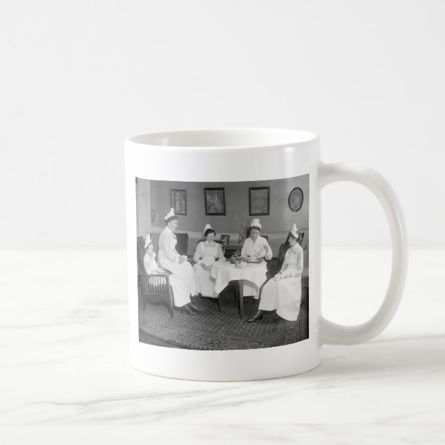 Nurses at Tea, early 1900s Coffee Mug (Right)