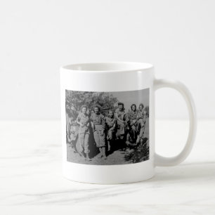 Nurses Beside Jeep WWII Coffee Mug