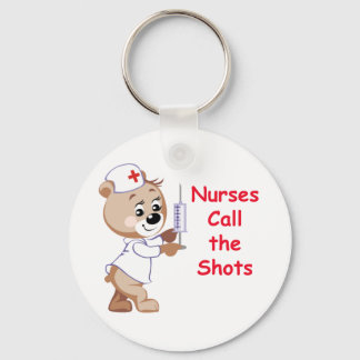 Nurses Call the Shots - Nurse Bear Key Ring