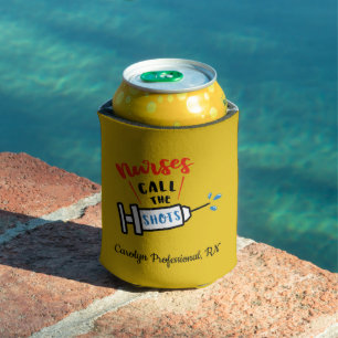 Nurses Call the Shots - personalised Can Cooler