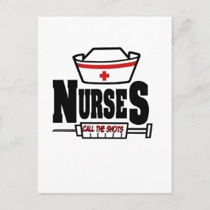 Nurses Call The Shots Postcard