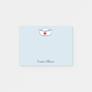 Nurse's Cap Add Name 4x3 Post-it Notes