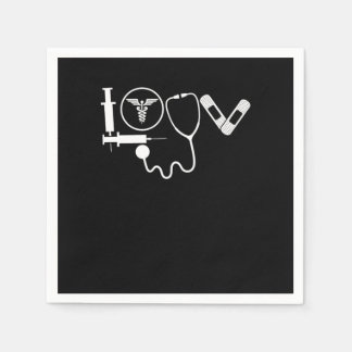 Nurses CNA Medical Health Physician Medic Hospital Napkin