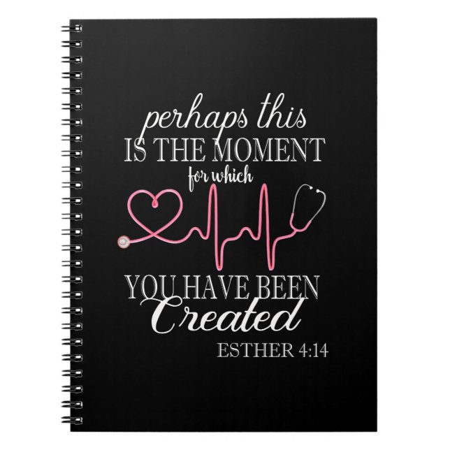 Nurses Created Moment Ruth Nurse Blessing Notebook (Front)