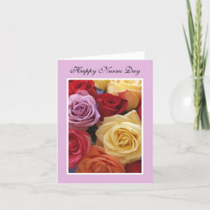 Nurses Day Card -- Rose Bouquet