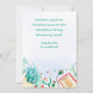 Nurses Day Elements Greeting Card