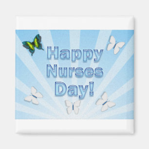 Nurses Day Gifts Colourful Butterflies Magnet