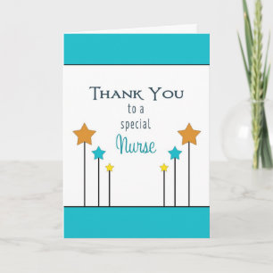 Nurses Day Greeting Card with Stars