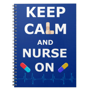 Nurses Day Keep Calm Photo Notebook (80 Pages B&W)