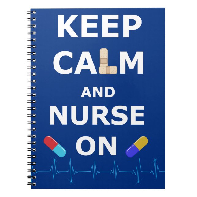 Nurses Day Keep Calm Photo Notebook (80 Pages B&W) (Front)