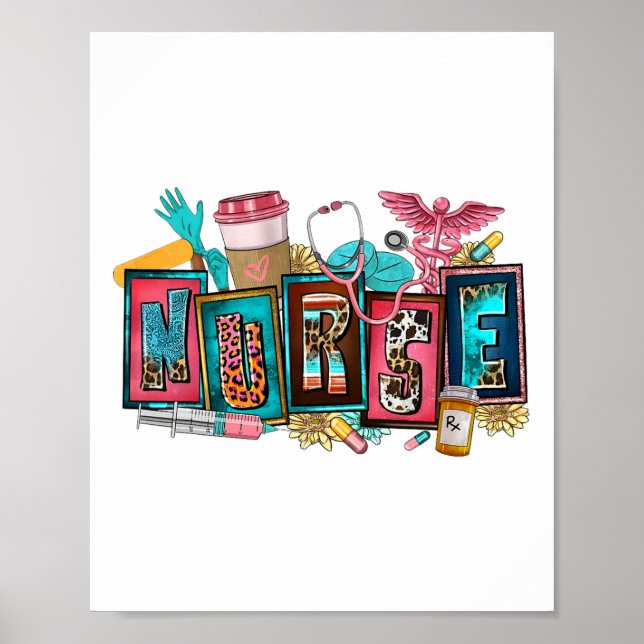 Nurse's Day Nurse Life Nurse Week 2025 Women 1  Poster (Front)