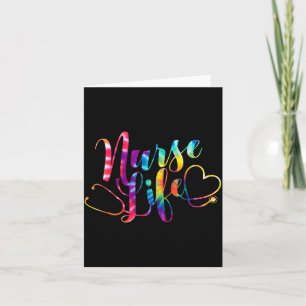 Nurses Day Nurse Life Tie Dye Nurse Week 2026 Card