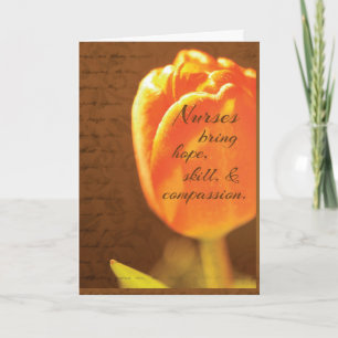 Nurses Day Tulip Flower Card