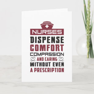 Nurses Dispense Nurse Emergency Ambulance Funny Card