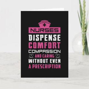 Nurses Dispense Nurse Medicine Emergency Ambulance Card
