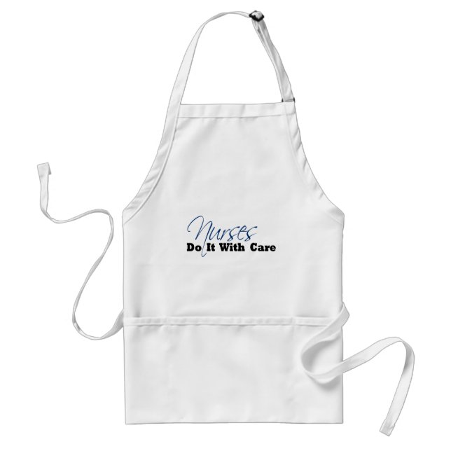 Nurses Do It With Care Standard Apron (Front)