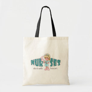 Nurses do it with heart. Gift Tote Bags