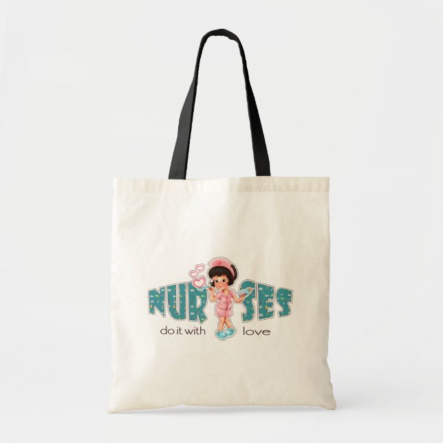Nurses do it with Love. Gift  Tote Bag (Front)