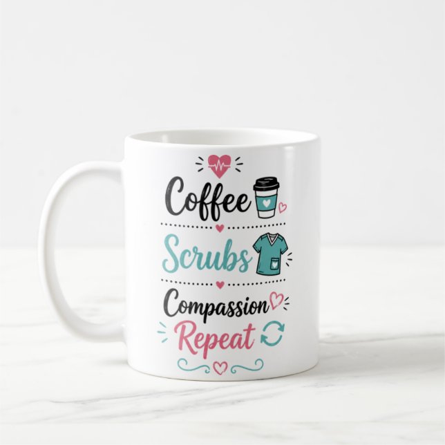 Nurses Don’t Just Care We Make a Difference Coffee Mug (Left)