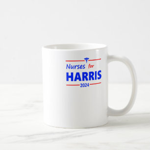 Nurses For Harris 2024 Campaign Sticker Coffee Mug