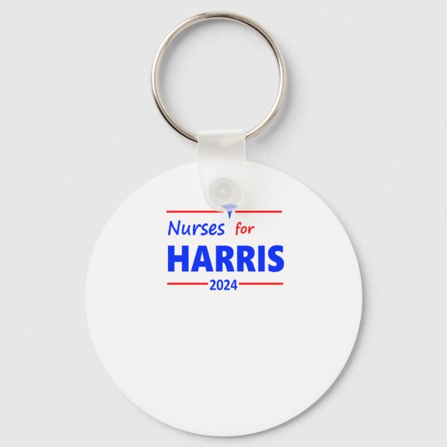 Nurses For Harris 2024 Campaign Sticker  Key Ring (Front)