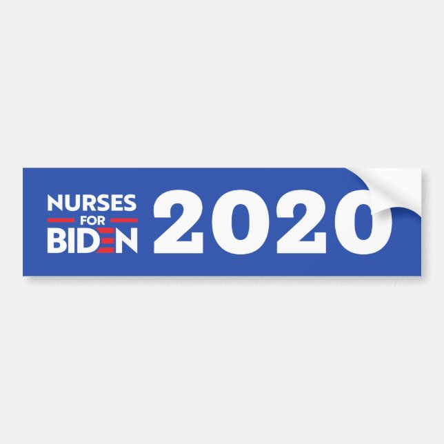 NURSES FOR JOE BIDEN BUMPER STICKER (Front)