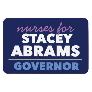 Nurses for Stacey Abrams Governor car magnet