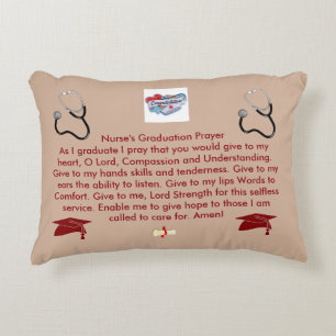 Nurse's Graduation Prayer Decorative Cushion