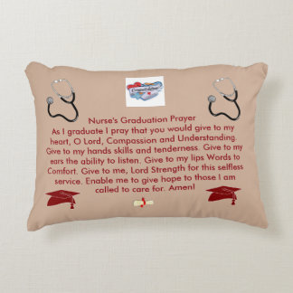 Nurse's Graduation Prayer Decorative Cushion