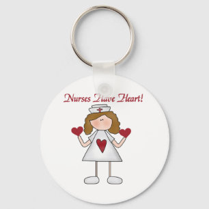 Nurses Have Heart T-shirts and Gifts Key Ring