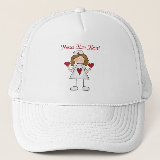 Nurses Have Heart T-shirts and Gifts Trucker Hat (Front)