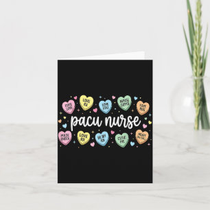 Nurses Heart Pacu Valentine st Anaesthesia Care Card