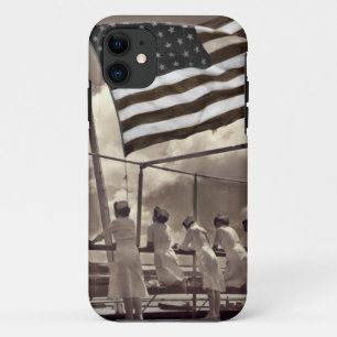 Nurses Looking at an Island 1945 iPhone 11 Case