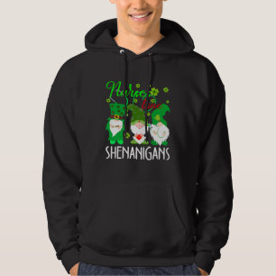 Nurses Love Shenanigans Funny Gnomes Nurse St Patr Hoodie