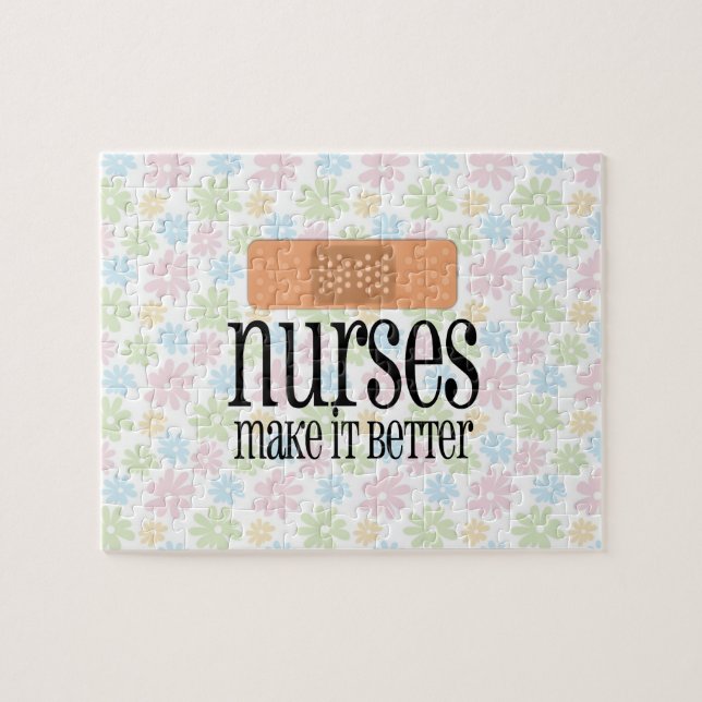 Nurses Make it Better, Bandage Jigsaw Puzzle (Horizontal)