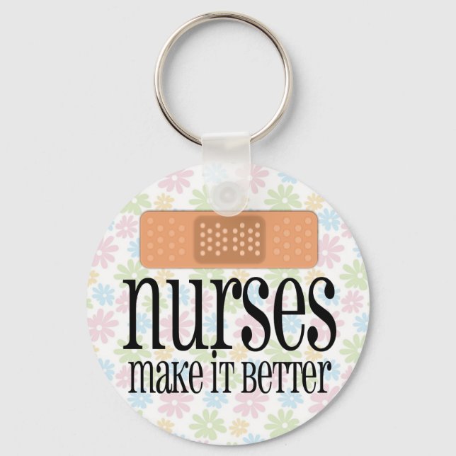 Nurses Make it Better, Bandage Key Ring (Front)