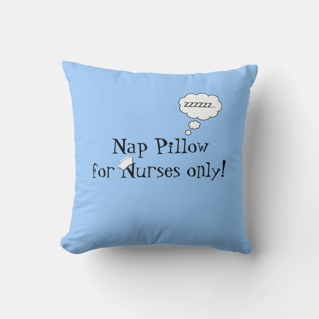 Nurses Nap Pillow-Blue Cushion (Front)