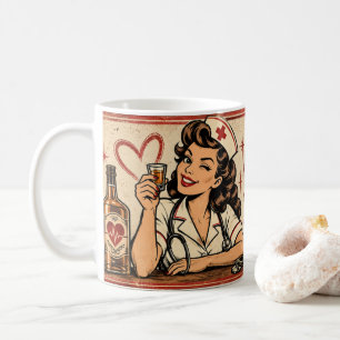 Nurses Need Shots Too Vintage Nurse Funny Drinking Coffee Mug