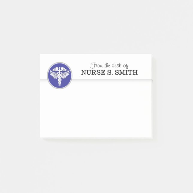 Nurses organiser to do list | Blue Post-it Notes (Front)
