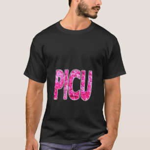 Nurses Pretty Pink Flowers Spring Picu T-Shirt