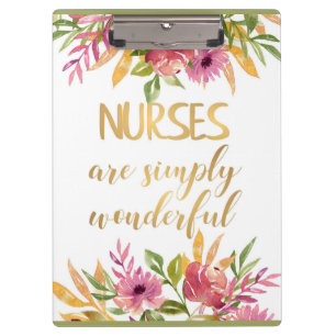 Nurses quote Appreciation Thank you Graduation Clipboard