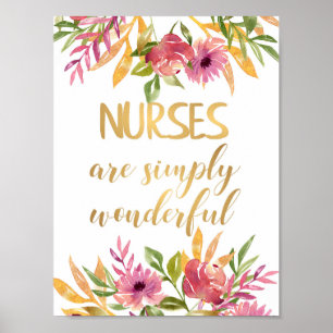 Nurses quote Appreciation Thank you Graduation Poster
