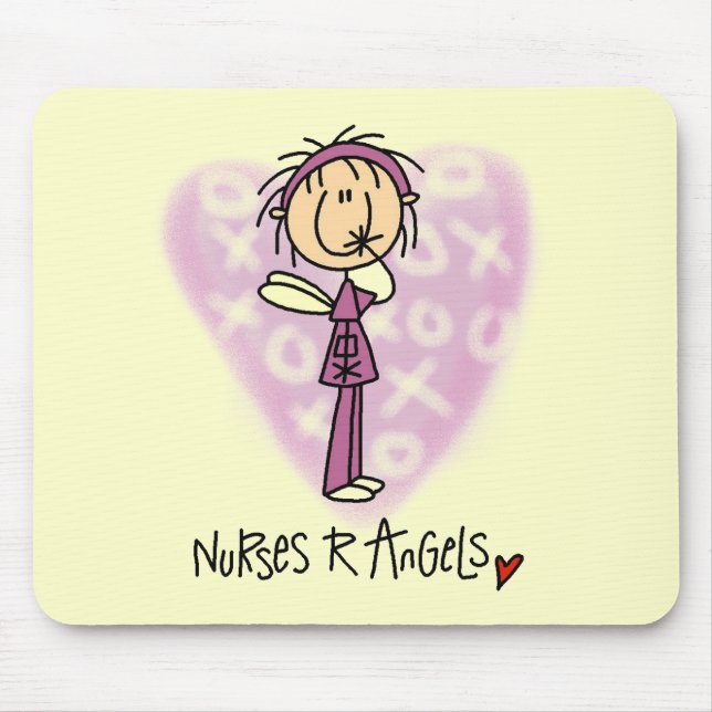 Nurses R Angels T-shirts and Gifts Mouse Pad (Front)