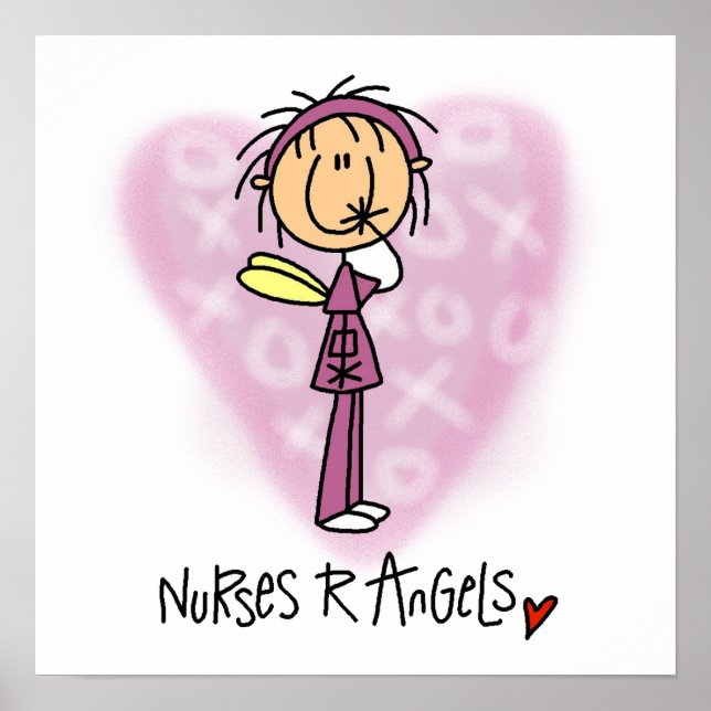 Nurses R Angels T-shirts and Gifts Poster (Front)