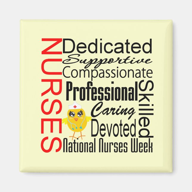 Nurses Recognition Collage:  National Nurses Week Magnet (Front)