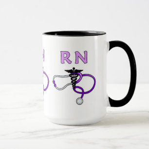 Nurses RN Stethoscope Mug
