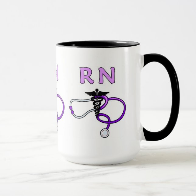 Nurses RN Stethoscope Mug (Right)