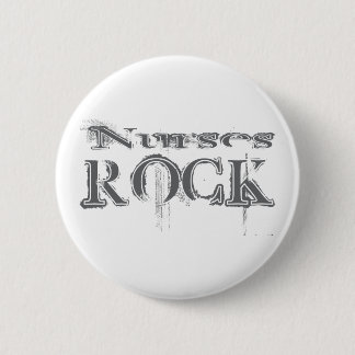 Nurses Rock 6 Cm Round Badge