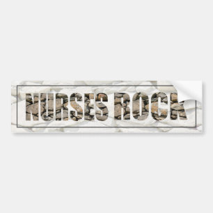 NURSES ROCK BUMPER STICKER