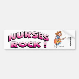 Nurses Rock Bumper Sticker